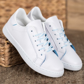 SHELOVET Super sports shoes white blue 1 SHELOVET Super sports shoes white blue 1