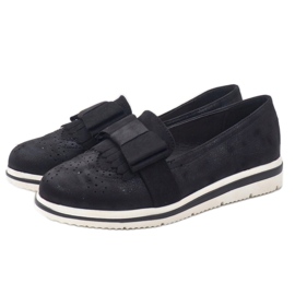 Black matt shoes on the wedge YT-8 2