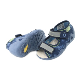 Befado yellow children's shoes 350P011 navy blue blue grey green 4