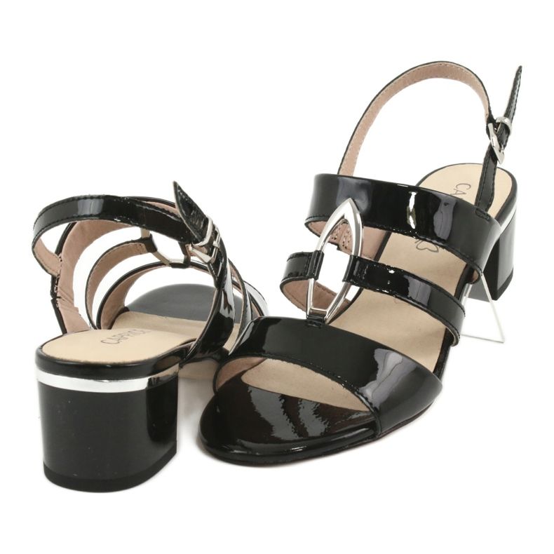 Caprice sandals women's shoes with decoration 28208 black 4