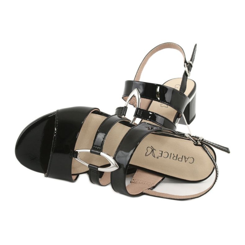 Caprice sandals women's shoes with decoration 28208 black 5