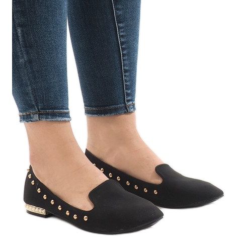 Black ZHC-980 ballerina loafers 1
