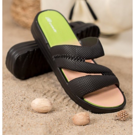 Bona Comfortable Black Slippers 1