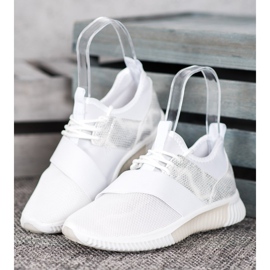 SHELOVET Sports shoes with an elastic band white 1