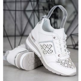 Kylie Sneakers With Openwork Pattern white 2