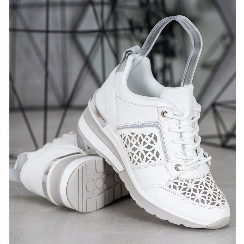 Kylie Sneakers With Openwork Pattern white 2