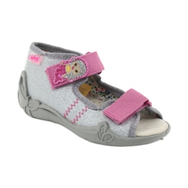 Befado yellow children's shoes 342P012 pink grey 2