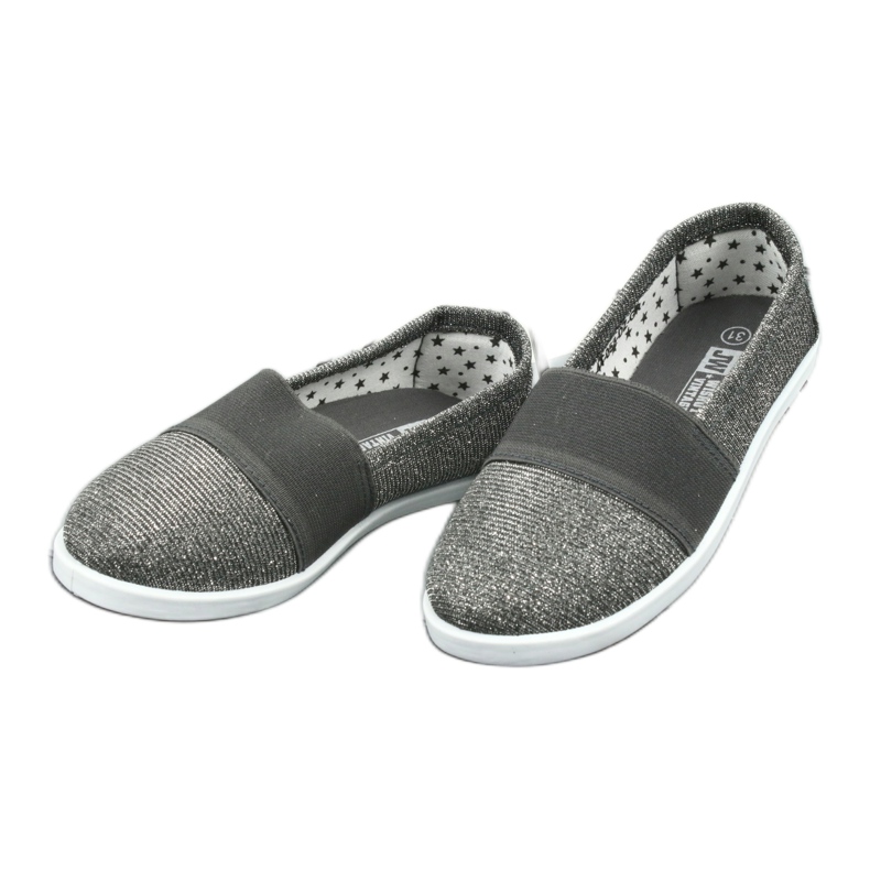 Comfortable silvery Wishot 44-053 sneakers grey 2 Comfortable silvery Wishot 44-053 sneakers grey 2