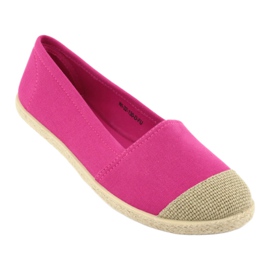 Wishot 32-130 ballerinas espadrilles pink 1