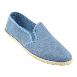 Wishot Women's espadrilles with glitter 32-187 blue 1 Wishot Women's espadrilles with glitter 32-187 blue 1