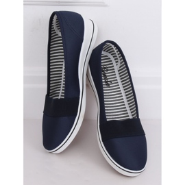 Navy blue ballerinas S81B001 Blue 2