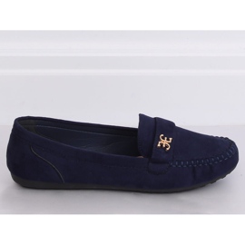 Women's navy blue loafers B2020 DK.BLUE 2