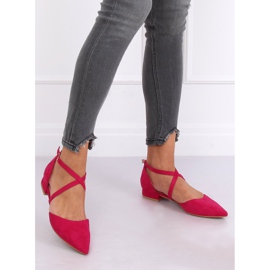 Fuchsia cut ballerinas S-880 Fushia pink 1