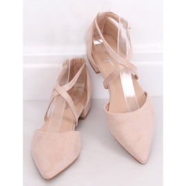 S-880 Beige cut out ballerinas 1