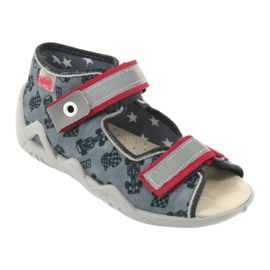 Befado yellow children's shoes 350P009 red grey 1 Befado yellow children's shoes 350P009 red grey 1