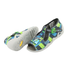 Befado children's shoes 217P104 blue grey green 5