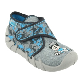 Befado children's shoes 523P014 blue grey multicolored 1 Befado children's shoes 523P014 blue grey multicolored 1