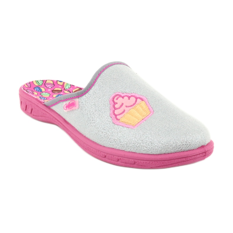 Befado colored children's shoes 707Y407 pink grey yellow 2