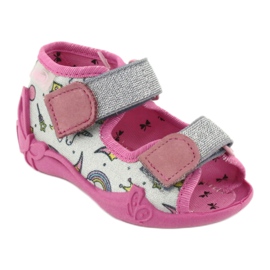 Befado children's shoes 242P100 pink grey 1