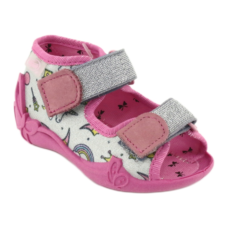 Befado children's shoes 242P100 pink grey 1