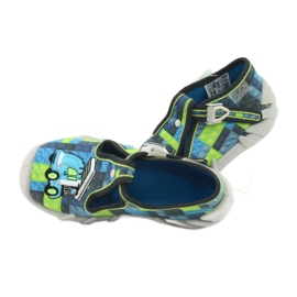 Befado children's shoes 110P368 blue grey green 5