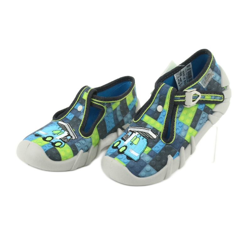 Befado children's shoes 110P368 blue grey green 3