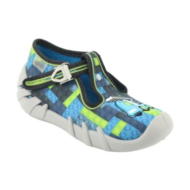 Befado children's shoes 110P368 blue grey green 1