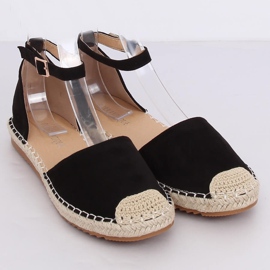 Black women's espadrilles YSD810 Black 1
