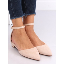 Beige cut ballerinas MM-795 Beige 2