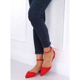 Red cut ballerinas MM-795 Red 2