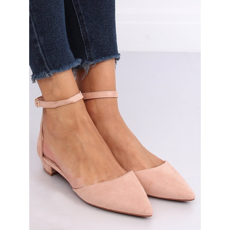 Pink cut ballerinas MM-795 Pink 1