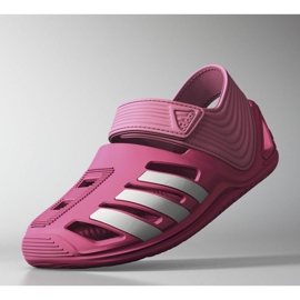 Adidas Zsandal Jr B44457 sandals pink 1