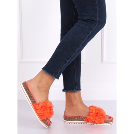 Flower power orange BG47P Orange slippers 1