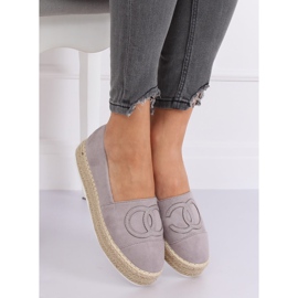 Gray Espadrilles for women T341P Gray grey 2