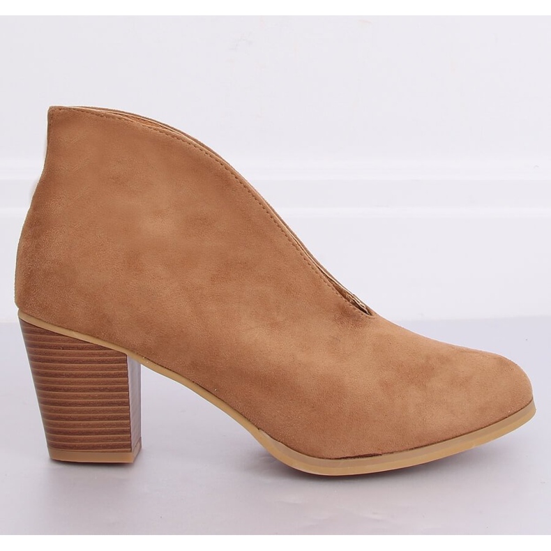 Transitional boots with a slit camel NS128P Camel brown 1