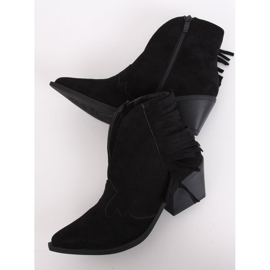 Black cowboy boots for women NC999 Black 2