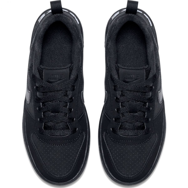 Nike Court Borough Low Gs 839985 001 black 1 Nike Court Borough Low Gs 839985 001 black 1