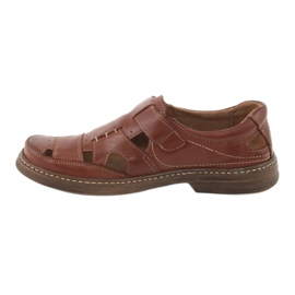 Summer shoes with Velcro, Naszbut 968, brown 2 Summer shoes with Velcro, Naszbut 968, brown 2