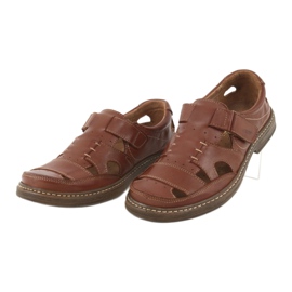 Summer shoes with Velcro, Naszbut 968, brown 3 Summer shoes with Velcro, Naszbut 968, brown 3