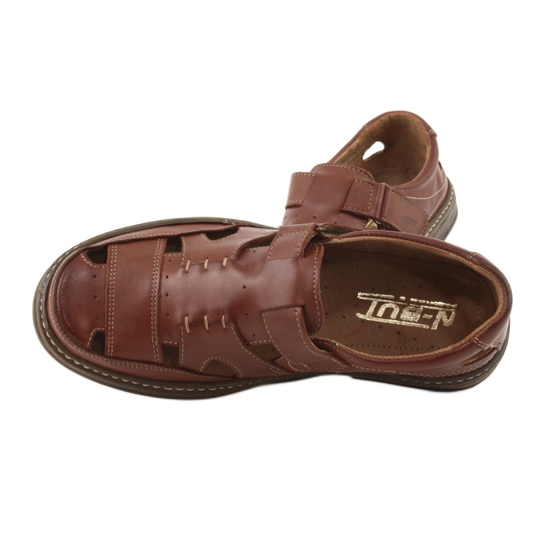 Summer shoes with Velcro, Naszbut 968, brown 5 Summer shoes with Velcro, Naszbut 968, brown 5