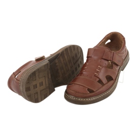 Summer shoes with Velcro, Naszbut 968, brown 4 Summer shoes with Velcro, Naszbut 968, brown 4
