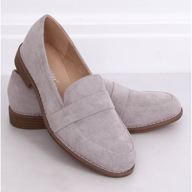 Gray Women's gray loafers T366P Gray grey 1