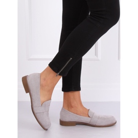 Gray Women's gray loafers T366P Gray grey 2