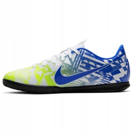 Nike Mercurial Vapor 13 Club Njr Ic Jr CV9352 104 soccer shoes white, blue multicolored 2