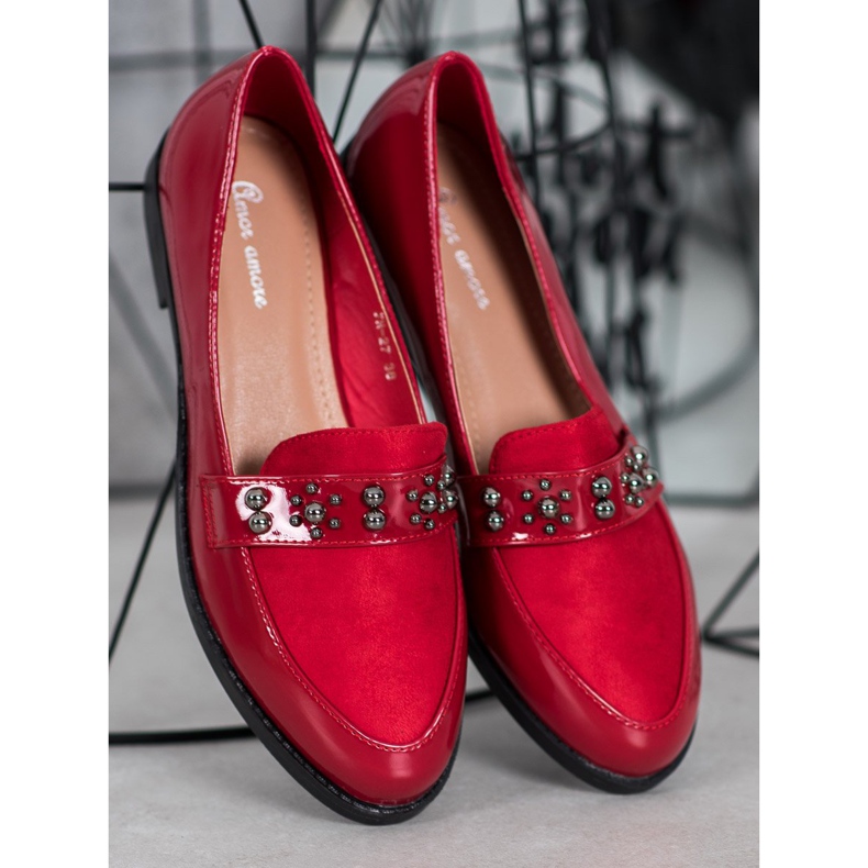 SHELOVET Lacquered loafers 1