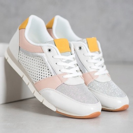 Kylie Openwork Sport Shoes white 1