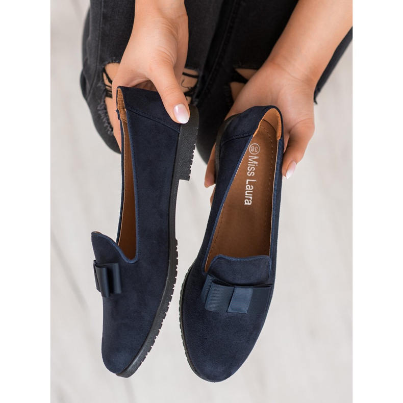 Miss Laura Lords With A Bow navy blue 1