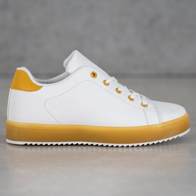 SHELOVET Shoes With Colorful Sole white 1