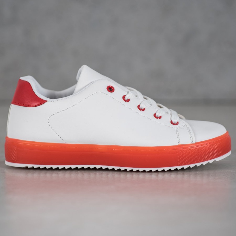 SHELOVET Shoes With Colorful Sole white 2