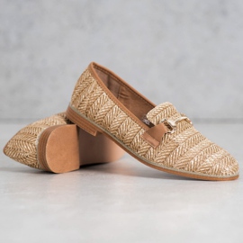 Seastar Straw loafers beige brown 2